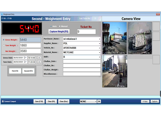 CCTV Weighbridge Data Collection Software